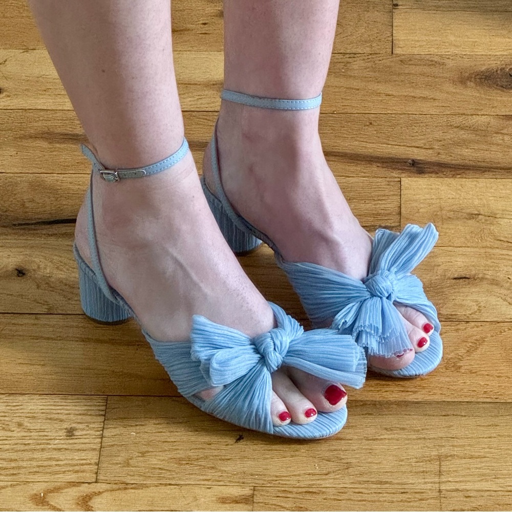 NEW Loeffler Randall Dahlia blue heels